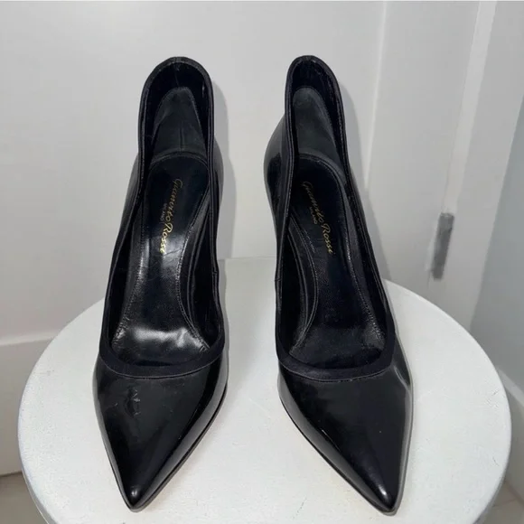 Gianvito Rossi Tuxedo 100mm Leather Pumps/7.5 - Picture 3 of 7